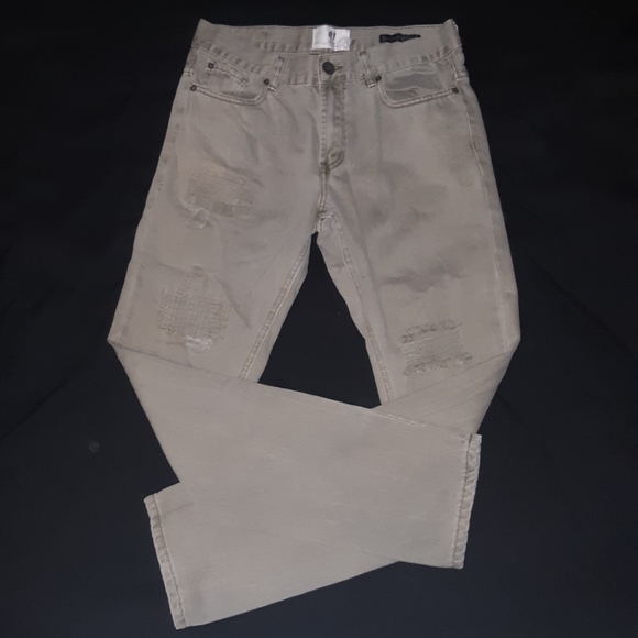 Grey distressed jeans - Picture 1 of 5